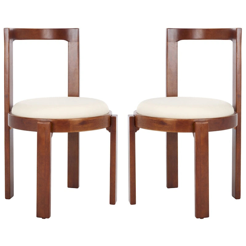 SAFAVIEH Home Estes 19-inch Round Dining Chair [SET of 2] - 20Wx21Dx33H