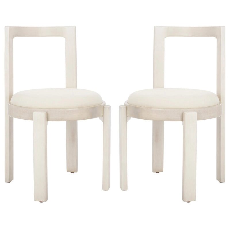 SAFAVIEH Home Estes 19-inch Round Dining Chair [SET of 2] - 20Wx21Dx33H