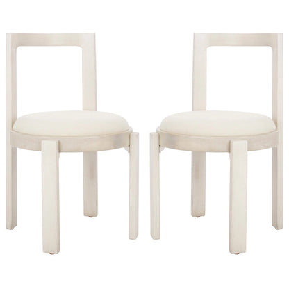 SAFAVIEH Home Estes 19-inch Round Dining Chair [SET of 2] - 20Wx21Dx33H